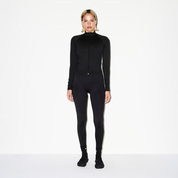 🖤 In Hand Nike X SKIMS Matte Mock Neck Full Zip Jacket Women M - Picture 4 of 5